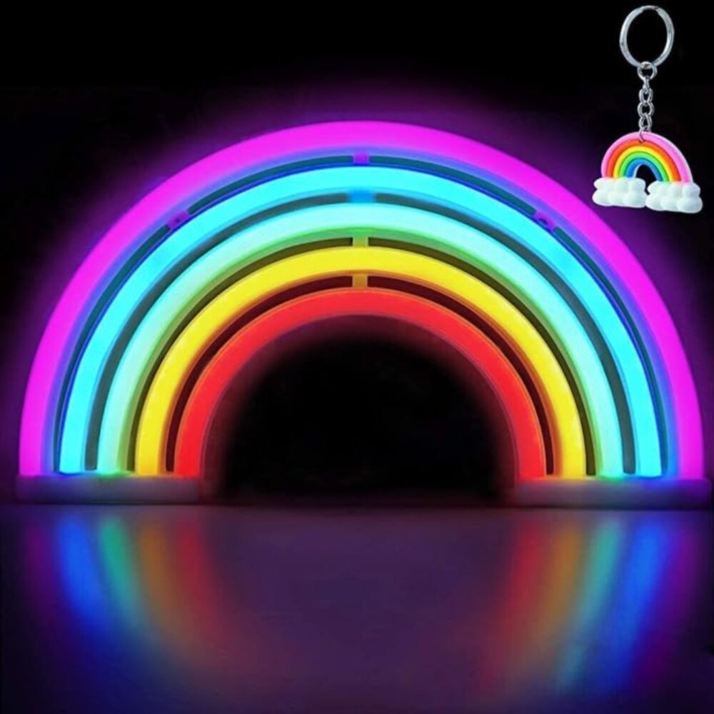 NIB -  XIYUNTE Rainbow Neon Sign – USB or Battery Powered